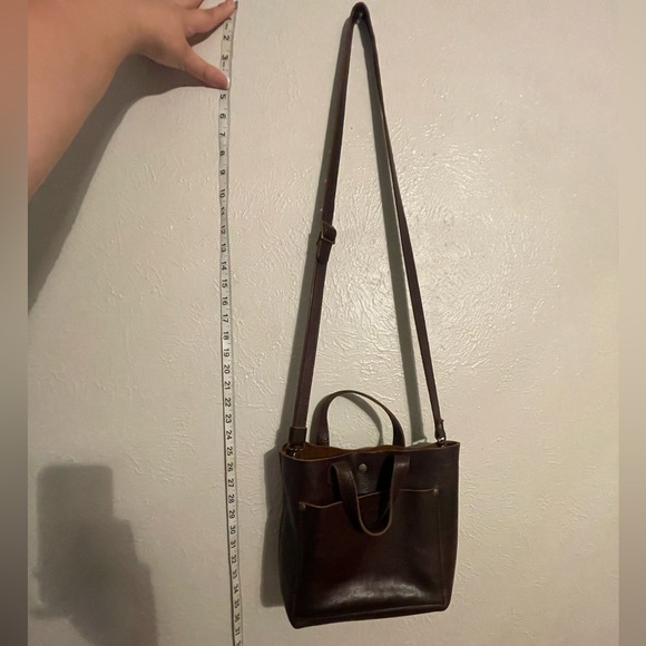 Mini crossbody tote, cold brew color - Picture 7 of 10